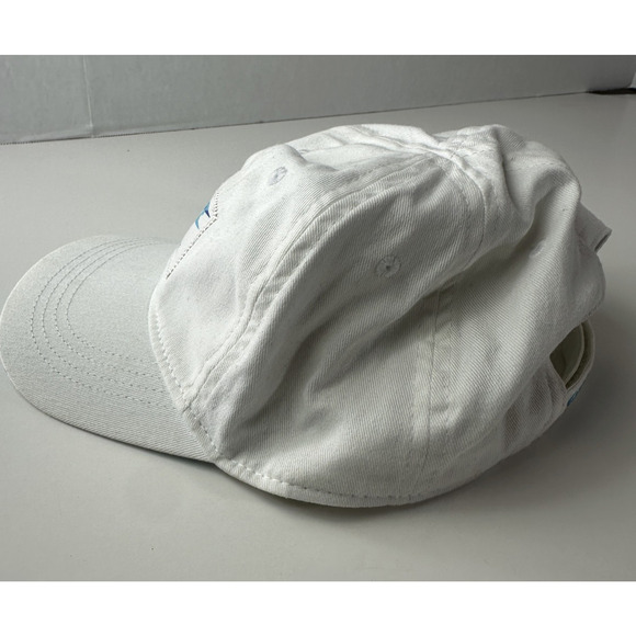 Nike TODDLER HBR Patch Curve Brim Cap White Blue Adjustable Strap Back Hat Rare - Picture 3 of 9